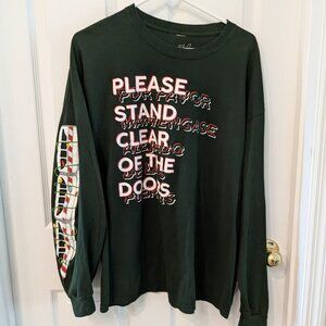 Disney The Lost Bros Monorail "Please Stand Clear of the Doors" Tee Size XL